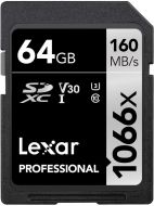 LEXAR Professional 64GB 1066x SDXC™ UHS-I 記憶卡 SILVER系列