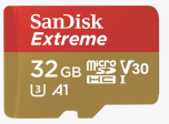 SanDisk Extreme microSDXC UHS-I Card 32GB