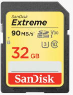 SanDisk Extreme SD UHS-I Card 90MB/s 32GB