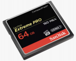 SanDisk Extreme Pro CompactFlash Memory Card 64GB
