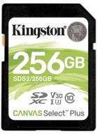 Kingston Canvas Select Plus SD Memory Card for HD 1080p and 4K Video Cameras 256GB