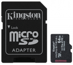 Kingston Industrial microSD Memory Card Ideal for Extreme Conditions 64GB