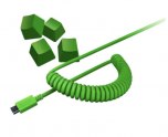 Razer PBT Keycap + Coiled Cable Upgrade Set - Razer Green - FRML Packaging
