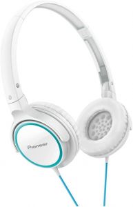 Pioneer Fully Enclosed Dynamic Headphones SE-MJ512-GW (Turquoise & White)