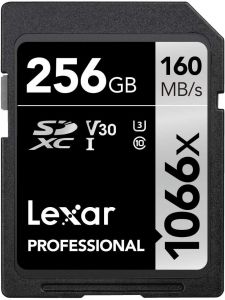 LEXAR Professional 256GB 1066x SDXC™ UHS-I 記憶卡 SILVER系列