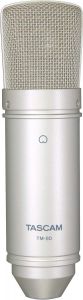 TASCAM	TM-80 Large Diaphagm Condenser Microphone (Silver)