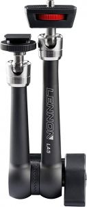 Lennon LA5 9 Inch Strong Magic Arm Holder with Double Ballheads (1/4Inch Screw)