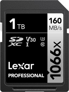 LEXAR PROFESSIONAL 1066X SDXCTM UHS-I CARD SILVER SERIES 1TB (up to 160MB/s read, up to 120MB/s write)