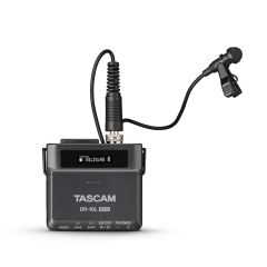TASCAM	ULTRA-COMPACT 32-BIT FLOAT AUDIO FIELD RECORDER WITH LAVALIER MIC DR-10L Pro 
