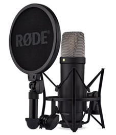 Rode NT1 GEN5 BLACK Large-diaphragm 1" gold-sputtered condenser Microphone (NT1GEN5B)