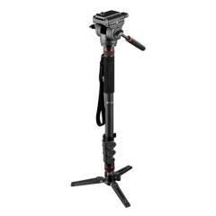 Lennon LM5CH Carbon Fiber SLR Camera Portable Monopod Hydraulic Damping Head Set with Platfrom