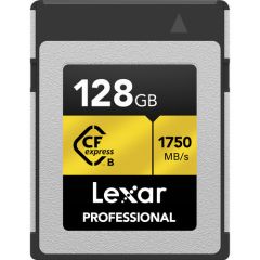LEXAR PROFESSIONAL CFexpressTM TYPE B CARD ''GOLD SERIES”128GB (up to 1750MB/s read, 1000MB/s write)