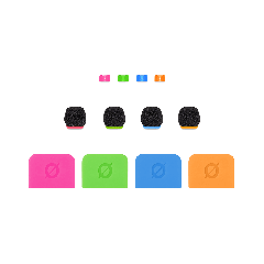Rode COLORS3 Set 3 for Lavalier II and Wireless GO