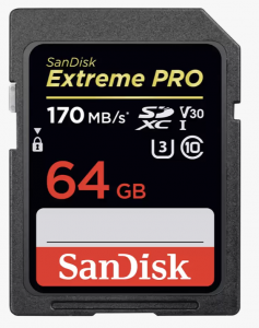 SanDisk Extreme PRO SDXC UHS-I Card 64GB (Up to 170MBPs)