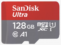 Sandisk Ultra Microsd 128gb 140mb/s with SD adapter SDSQUAB128GB