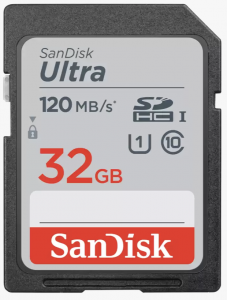 SanDisk Ultra SDHC 32gb 120mb/s