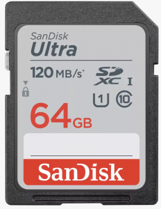 SanDisk Ultra SDXC 64GB 120mb/s