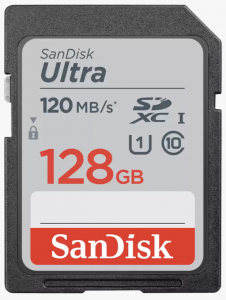 SanDisk Ultra SDXC 128GB 120mb/s