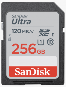 SanDisk Ultra SDXC 256GB 120mb/s