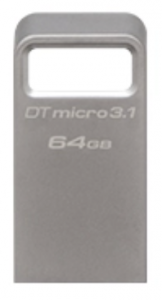 Kingston DataTraveler Micro 3.1 USB Flash Drive Ultra-Small Capless Metal Case 64GB