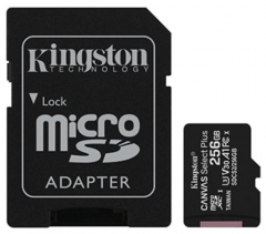 Kingston Canvas Select Plus microSD Memory Card with Android A1 Performance Class 256GB