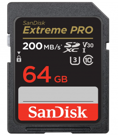 SanDisk Extreme PRO SDXC UHS-I Card 64GB 200mb/s